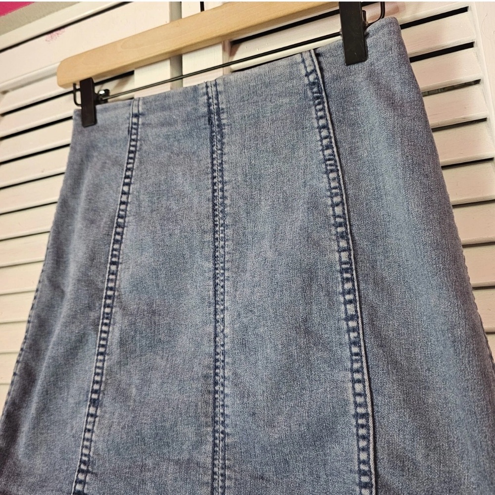 NWOT • Free People • Denim Mini‎ Skirt - Picture 3 of 8